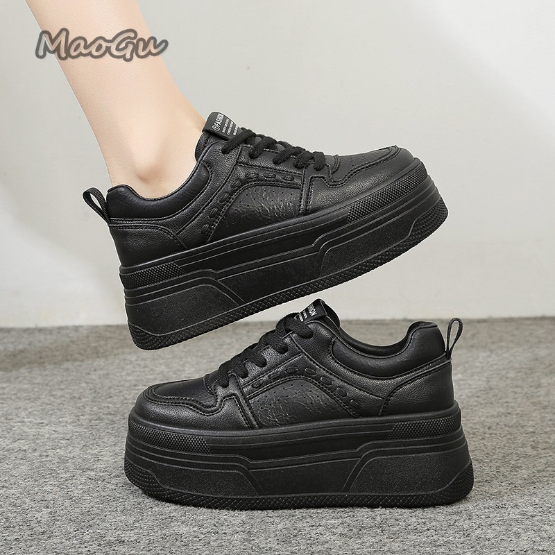 Women'S Shoes Com - Sepatu Sneakers Putih Platform Penambah Tinggi