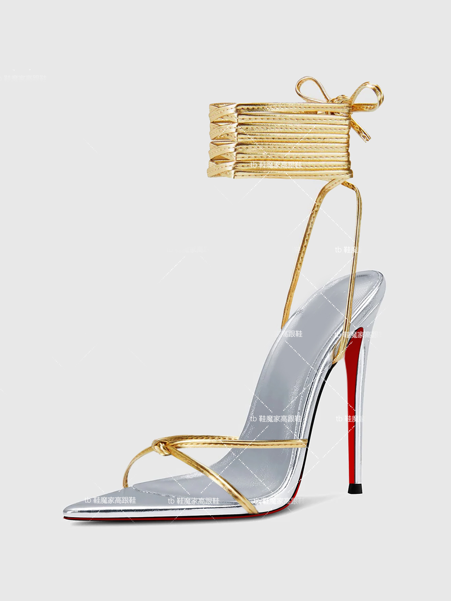 Women'S Shoes Plus Size - Sandal Hak Tinggi Tali Silang Tipis