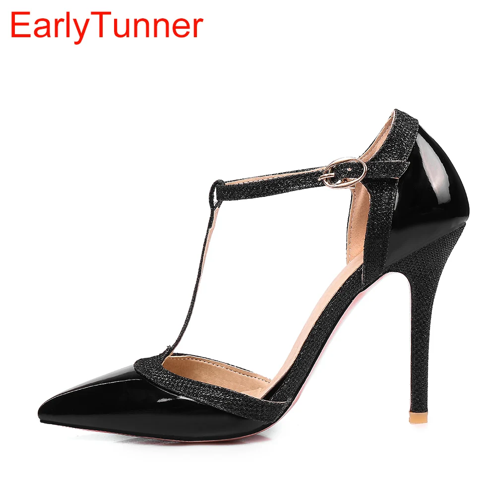 Women'S Shoes Plus Size - Sandal Wanita Hitam Aprikot Merah Seksi