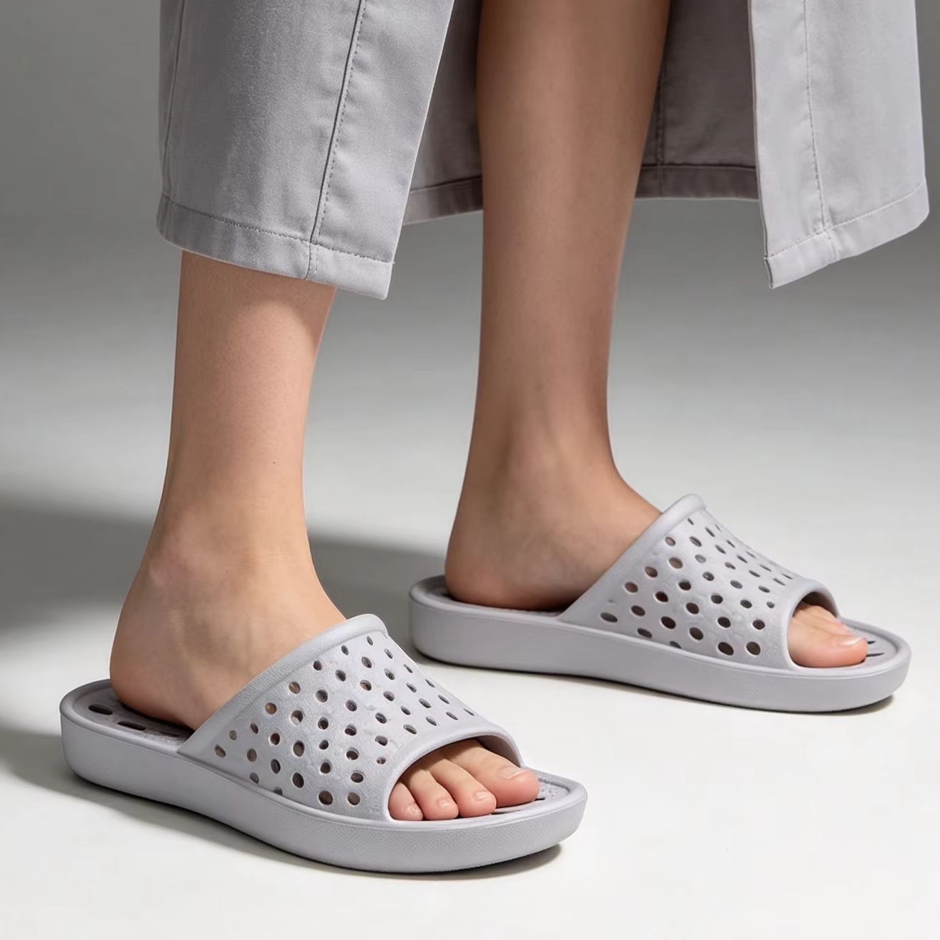 Women'S Shoes For Flat Feet - Sandal Mandi Smile Popcorn Summer Hollow