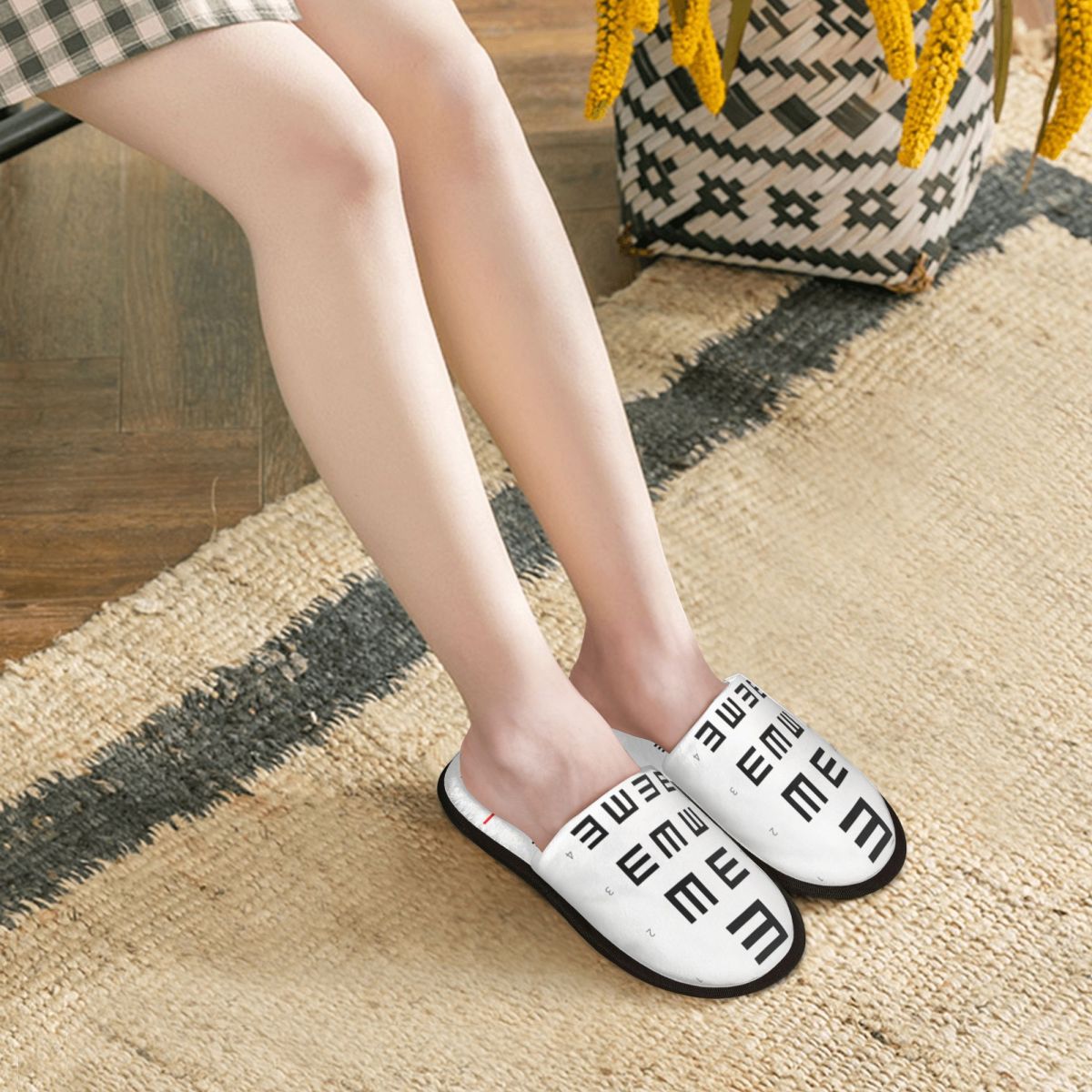 Sandal Rumah Wanita dengan Gra - Women Shoes Chart Size ulasan dan harga