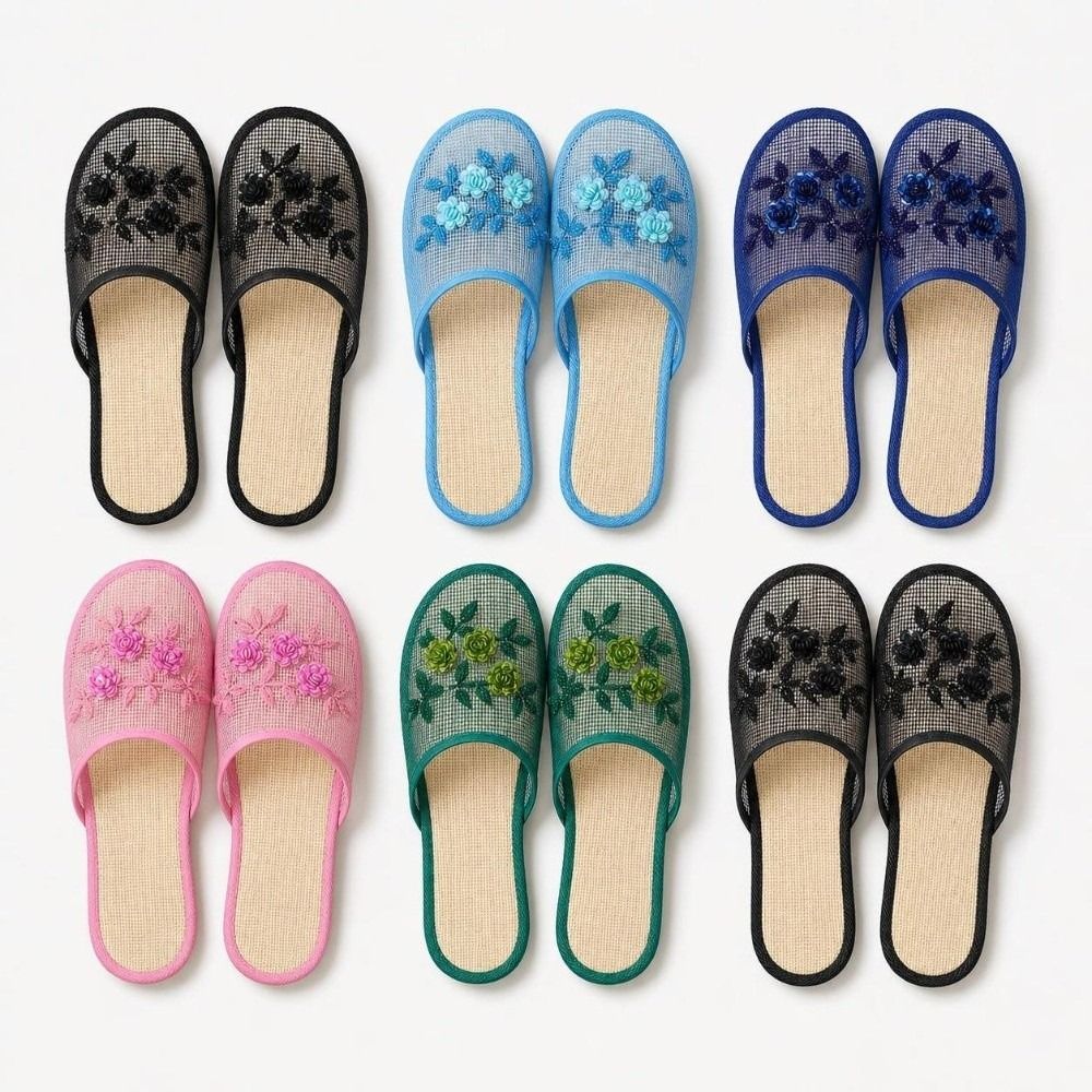 Sandal Jaring Bordir Bunga Kas - Women'S Shoes For Flat Feet ulasan dan harga