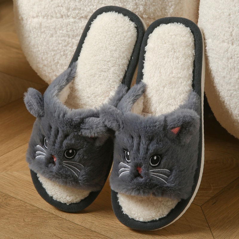 Sendal Jepit Bulu Kucing Lucu  - Women'S Shoes For Flat Feet ulasan dan harga