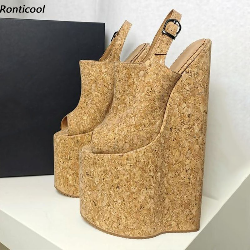 Ronticool Sandal Platform Wani - Cork Wedge Sandal ulasan dan harga