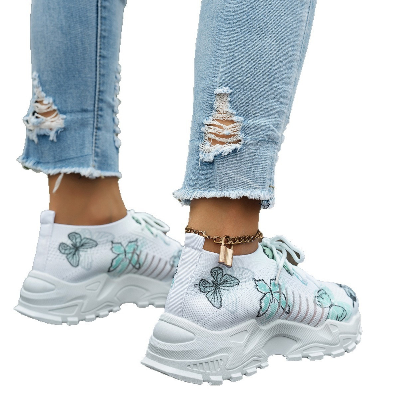 Sepatu kets jaring motif kupu- - Women'S Shoes Com ulasan dan harga
