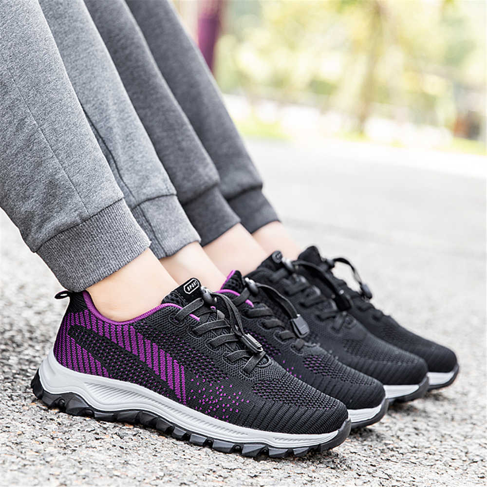 Sepatu Wanita Coklat Dua Strip - Women'S Shoes Trendy ulasan dan harga