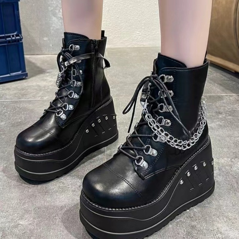 Sepatu Boots Wanita Model Goth - Women Shoes Ksa ulasan dan harga